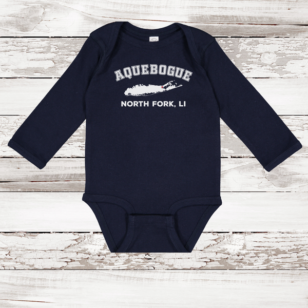 Aquebogue North Fork LI Long Sleeve Baby Onesie