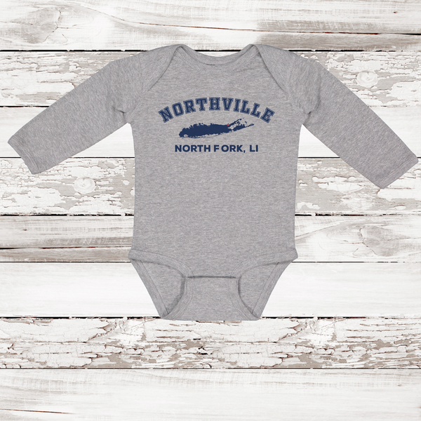 Northville North Fork LI Long Sleeve Baby Onesie