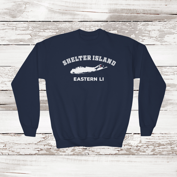 Shelter Island Eastern Long Island Crewneck Sweatshirt | Kids