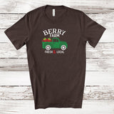 Berry Farm Truck Adult T-shirt  | BROWN