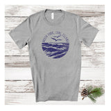 North Fork Long Island Sea & Gulls T-shirt | Holiday 2024 | Adult Unisex Athletic Heather