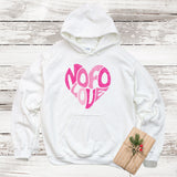 NOFO Love Hoodie | Holiday 2024 | Adult Unisex White