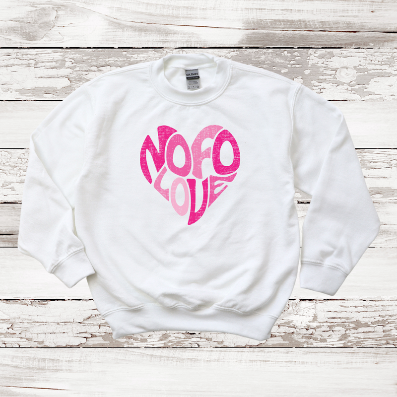 NOFO Love Heart Crewneck Sweatshirt | Kids