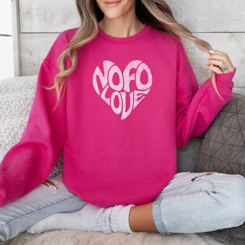 NOFO Love Sweatshirt | Adult Unisex | North Fork Long Island