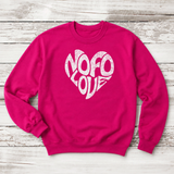 NOFO Love Sweatshirt | Adult Unisex Heliconia