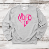 NOFO Love Sweatshirt | Adult Unisex Sport Grey