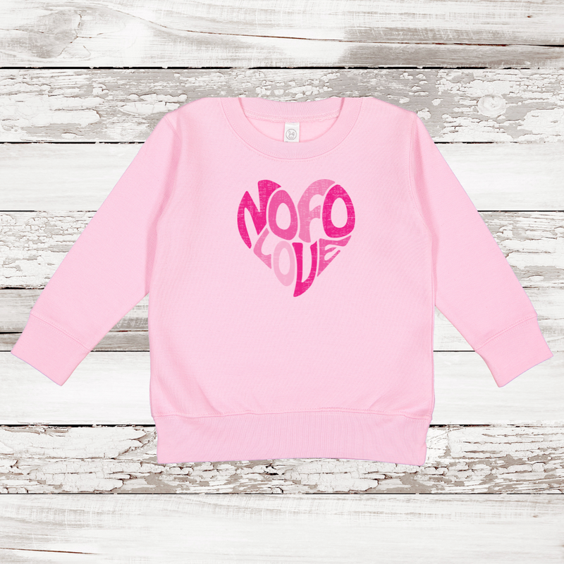 NOFO Love Heart Fleece Sweatshirt | Toddler