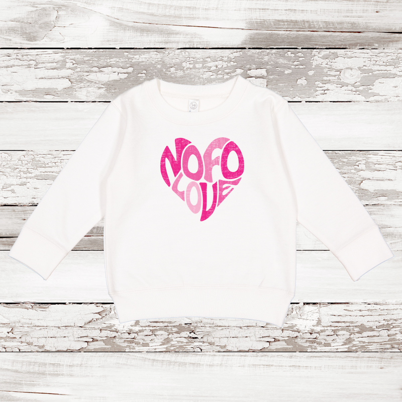 NOFO Love Heart Fleece Sweatshirt | Toddler