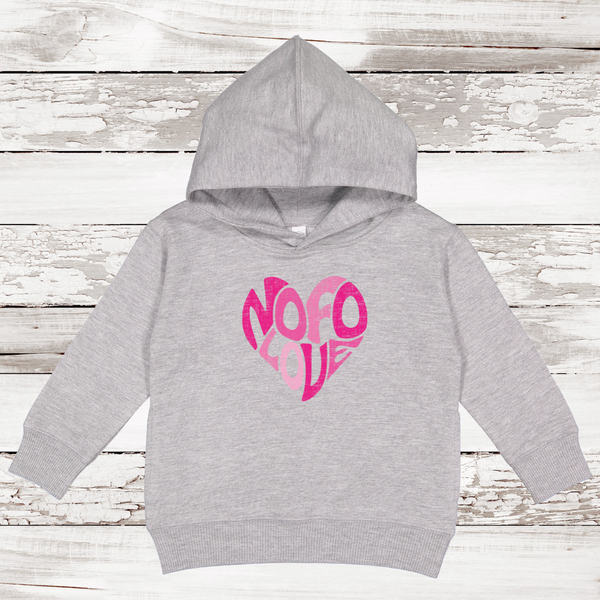 NOFO Love Heart Fleece Hoodie | Toddler