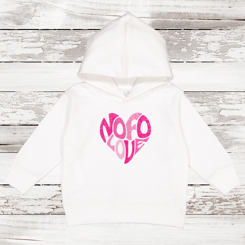 NOFO Love Heart Fleece Hoodie | Toddler