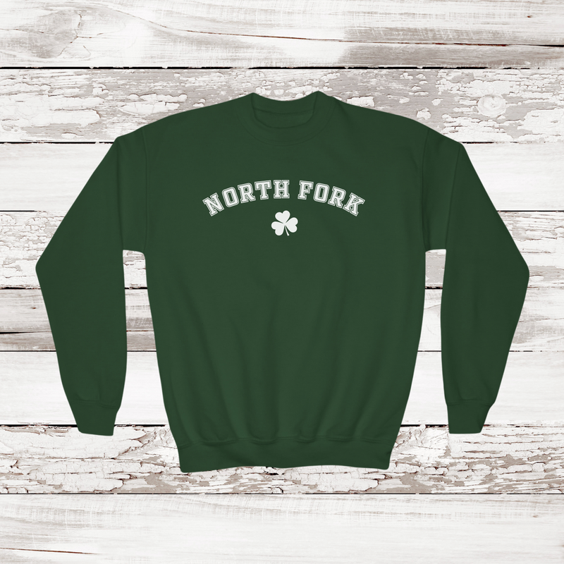 North Fork Shamrock Crewneck Sweatshirt | Kids | St. Patrick's Day