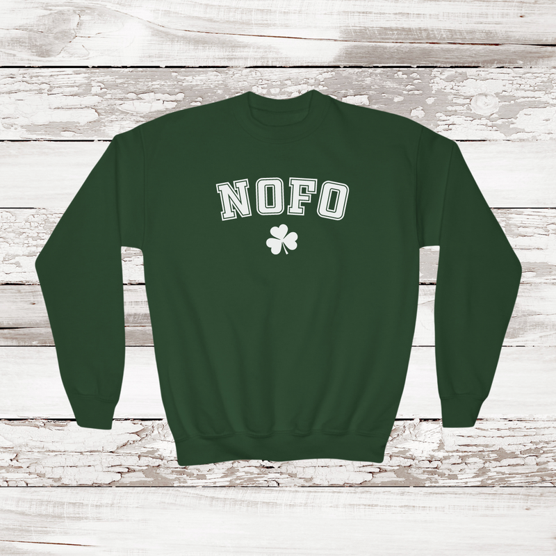 NOFO Shamrock Crewneck Sweatshirt | Kids | St. Patrick's Day