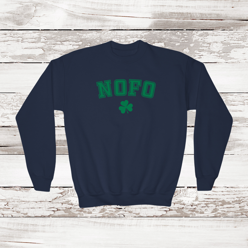 NOFO Shamrock Crewneck Sweatshirt | Kids | St. Patrick's Day