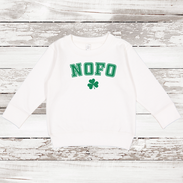NOFO Shamrock Toddler Fleece Sweatshirt
