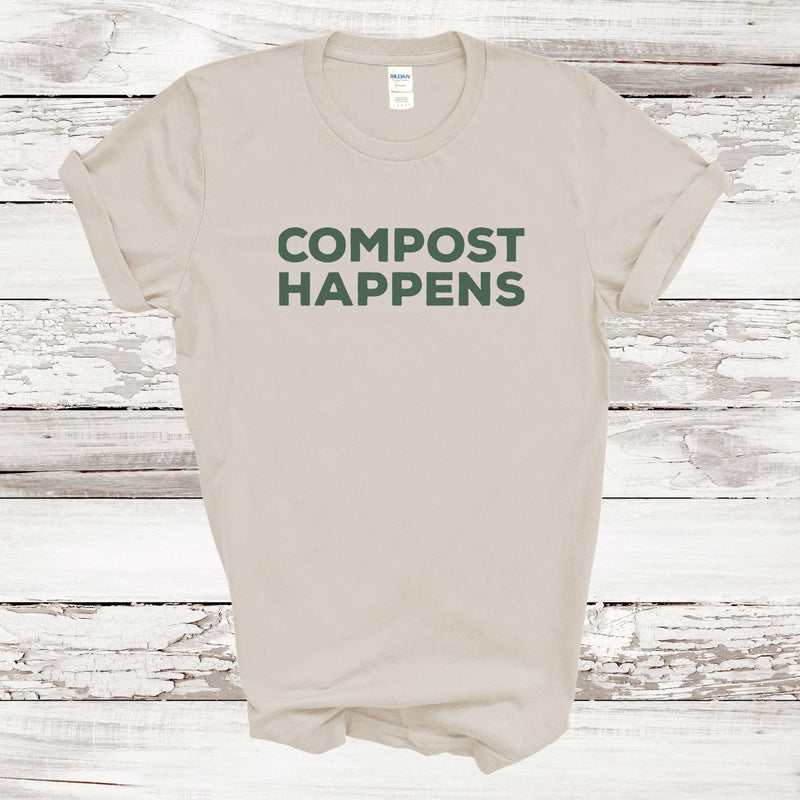 Compost Happens T-shirt | Natural