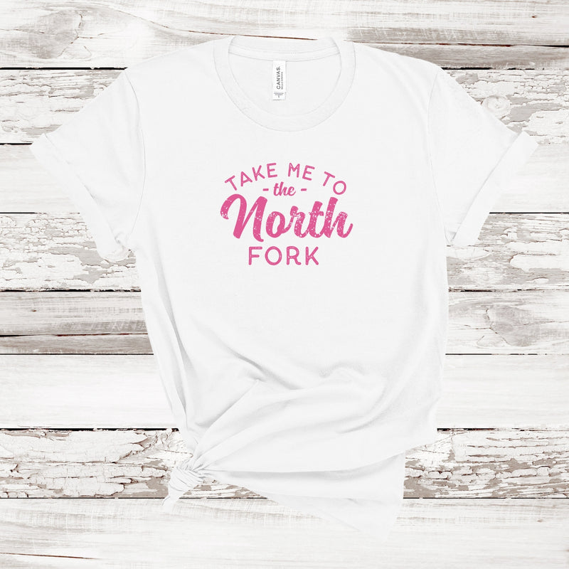 Take Me to the North Fork T-shirt | Adult Unisex | WHITE White