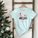 NOFO Chick T-shirt | Holiday 2024 | Adult Unisex Heather Ice Blue