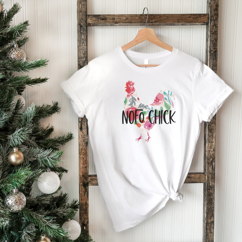 NOFO Chick T-shirt | Holiday 2024 | Adult Unisex White