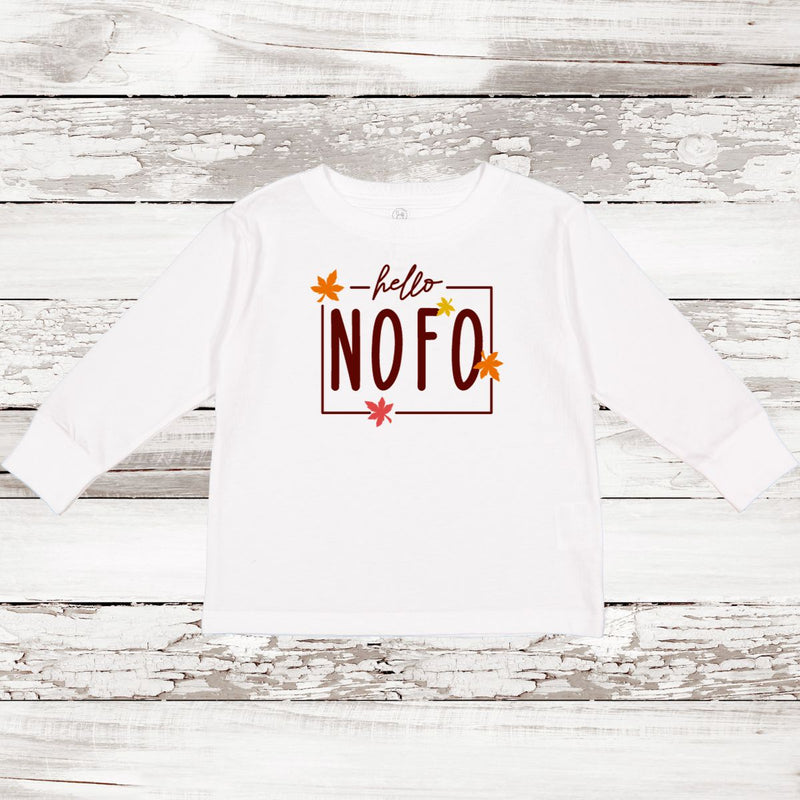 NEW! Hello NOFO Fall 🍁 Long Sleeve T-shirt | Toddler
