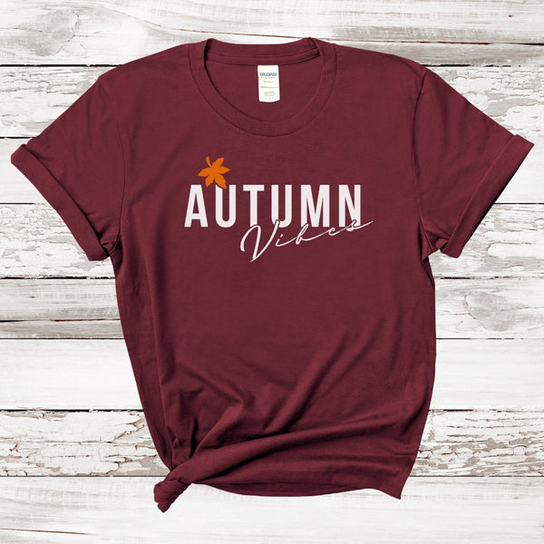 NEW! Autumn Vibes Fall 🍁 T-shirt | Adult Unisex | Midweight