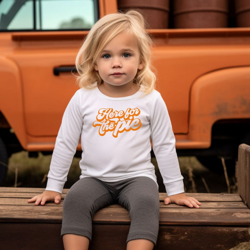 NEW! Here for the Pie Fall 🍁 Long Sleeve T-shirt | Toddler