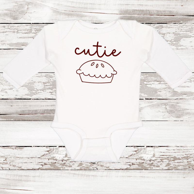 NEW! Cutie Pie Fall 🍁 Long Sleeve Baby Onesie