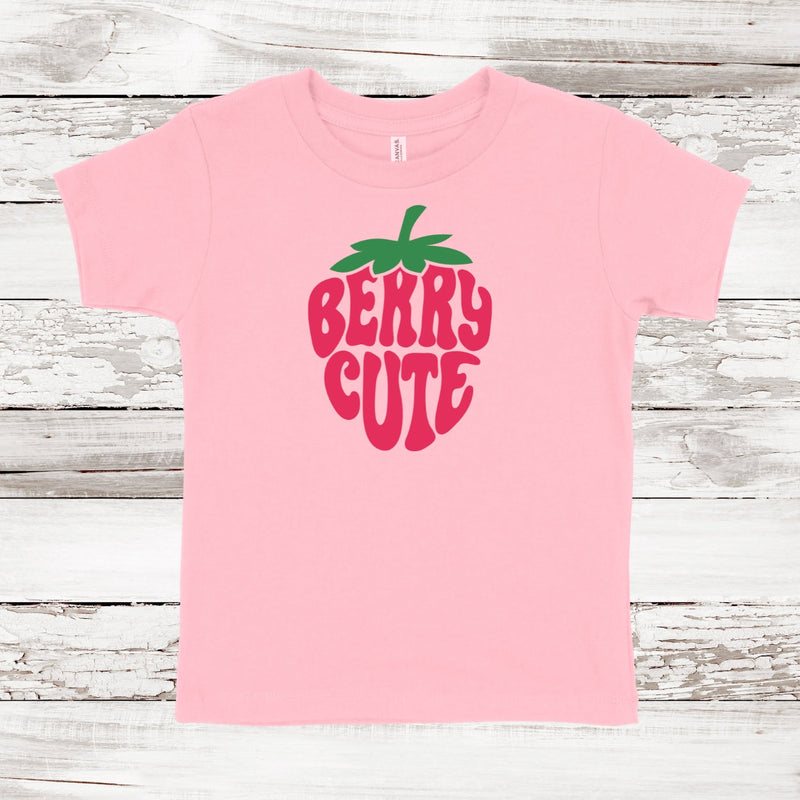 Berry Cute Strawberry Toddler Short Sleeve T-shirt