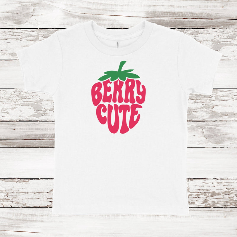 Berry Cute Strawberry Toddler Short Sleeve T-shirt