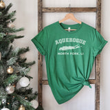 North Fork Hamlet T-shirts | Holiday 2024 | Adult Unisex Heather Holiday Green