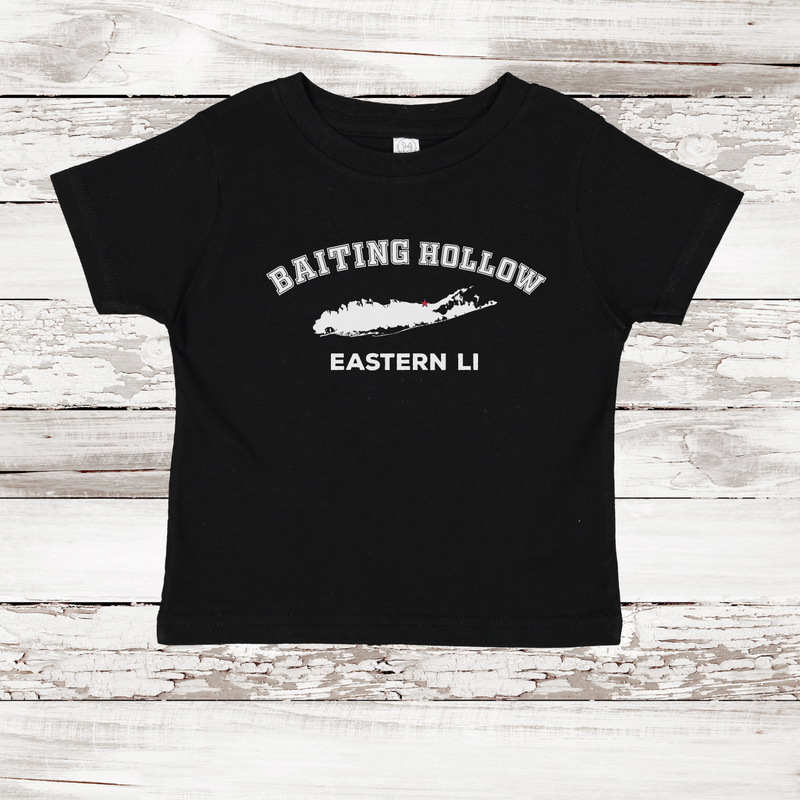 Baiting Hollow Eastern LI Short Sleeve T-shirt | Classic Colors | Toddler Black