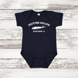 Baiting Hollow Eastern LI Baby Onesie | Classic Colors Navy