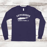 Cutchogue North Fork Long Sleeve T-shirt | Classic Colors | Kids Navy
