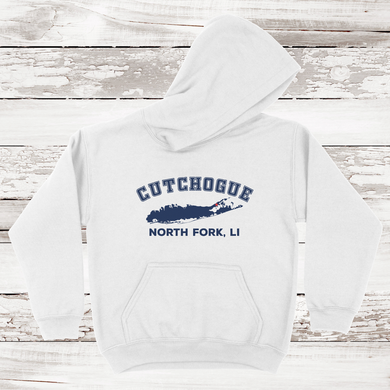 Cutchogue North Fork Hoodie | Classic Colors | Kids White