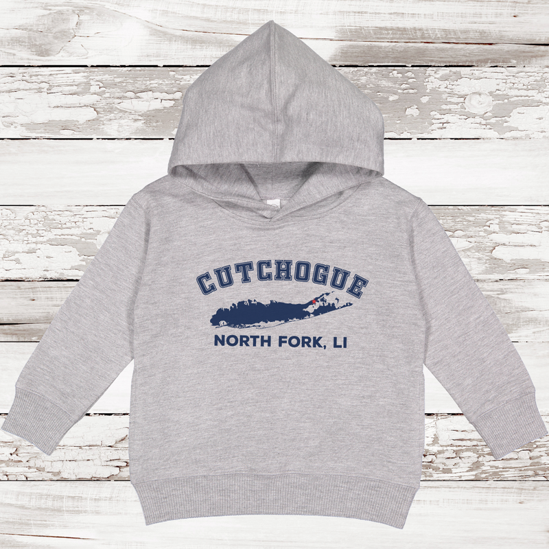 Cutchogue North Fork LI Fleece Hoodie | Classic Colors |Toddler Heather