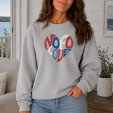 NOFO Love Sweatshirt | Adult Unisex | Red White & Blue