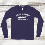 East Marion North Fork Long Sleeve T-shirt | Classic Colors | Kids Navy