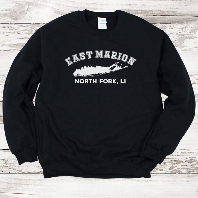 East Marion North Fork Sweatshirt | Adult Unisex | BLACK