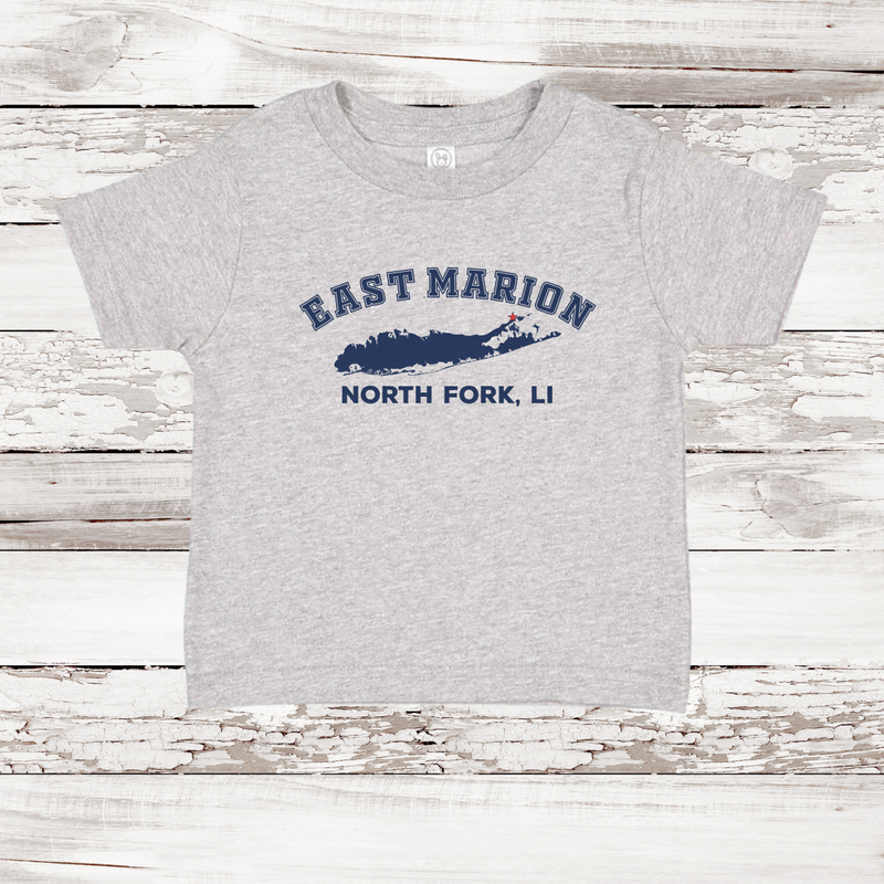 East Marion North Fork LI Short Sleeve T-shirt | Classic Colors | Toddler Heather