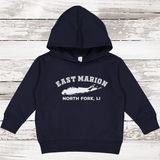 East Marion North Fork LI Fleece Hoodie | Classic Colors |Toddler Navy