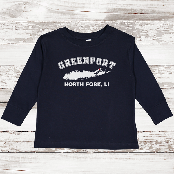 Greenport North Fork LI Long Sleeve T-shirt | Toddler