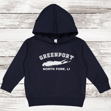 Greenport North Fork LI Fleece Hoodie | Classic Colors |Toddler Navy