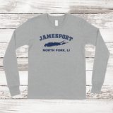Jamesport North Fork Long Sleeve T-shirt | Classic Colors | Kids Athletic Heather