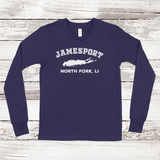 Jamesport North Fork Long Sleeve T-shirt | Classic Colors | Kids Navy