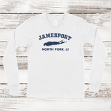Jamesport North Fork Long Sleeve T-shirt | Classic Colors | Kids White
