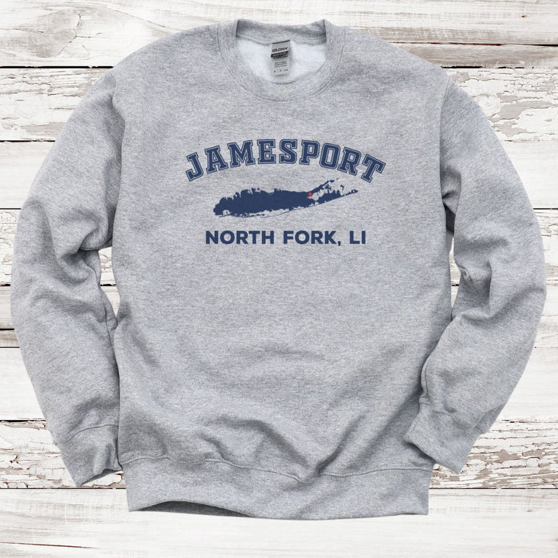 Jamesport North Fork Sweatshirt | Adult Unisex | SPORT GREY
