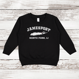 Jamesport North Fork LI Fleece Sweatshirt | Classic Colors | Toddler Black