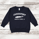 Jamesport North Fork LI Fleece Sweatshirt | Classic Colors | Toddler Navy