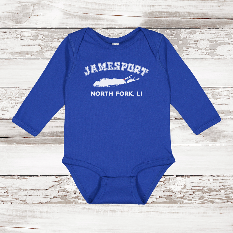 Jamesport North Fork LI Long Sleeve Baby Onesie