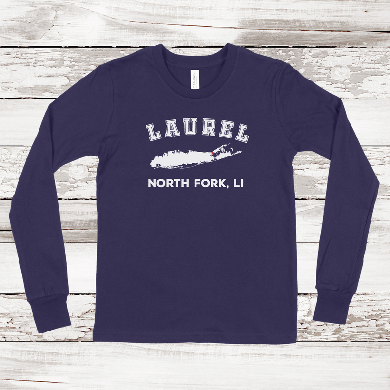 Laurel North Fork Long Sleeve T-shirt | Classic Colors | Kids Navy
