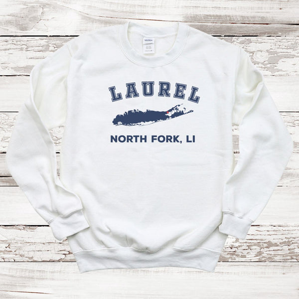 Laurel North Fork Sweatshirt | Adult Unisex | WHITE